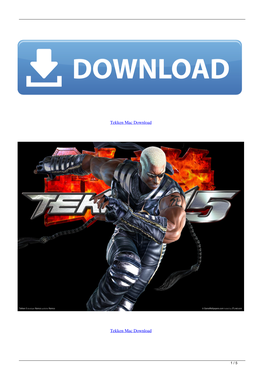 Tekken Mac Download