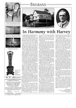 In Harmony with Harvey