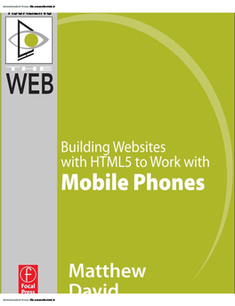 Building Websites with HTML5 to Work with Mobile Phones