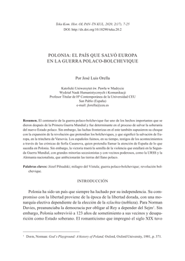 Polonia: El País Que Salvó Europa En La Guerra Polaco-Bolchevique