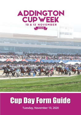 Cup Day Form Guide Tuesday, November 10, 2020