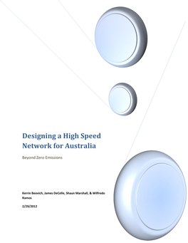 Designing a High Speed Network for Australia