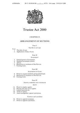 Trustee Act 2000