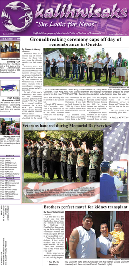 Groundbreaking Ceremony Caps Off Day of Remembrance in Oneida by Steven J