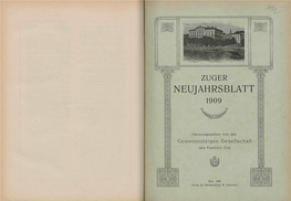 Zuger Neujahrsblatt 1909