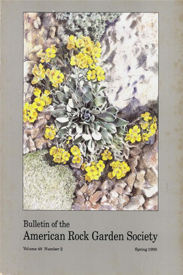 Bulletin of the American Rock Garden Society