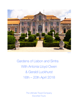 Gardens of Lisbon and Sintra with Antonia Lloyd Owen & Gerald