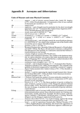 Appendix B Acronyms and Abbreviations