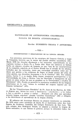 Onomastica Indigena