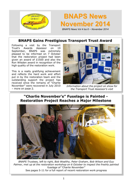 November 2014 Newsletter