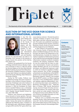 ELECTION of the VICE-DEAN for SCIENCE and INTERNATIONAL AFFAIRS in July Prof