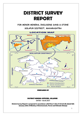 District Survey Report