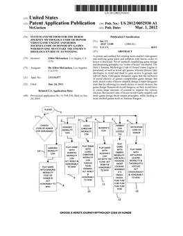 (12) Patent Application Publication (10) Pub. No.: US 2012/0052930 A1 Mcgucken (43) Pub