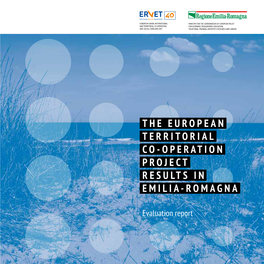The European Territorial Co-Operation Project Results in Emilia-Romagna