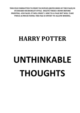 Unthinkable Thoughts (01