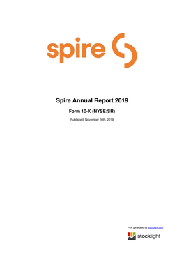 Spire Annual Report 2019