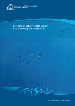 Leschenault Estuary Water Quality Improvement Plan: Appendices