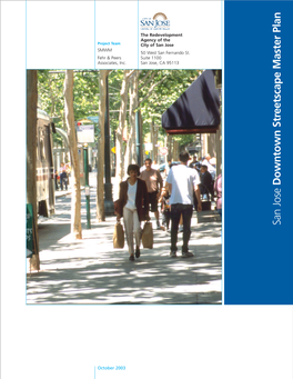 SAN JOSE DOWNTOWN STREETSCAPE MASTER PLAN Users’ Guide Users’ Guide