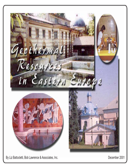 Geothermal Resources in Eastern Europe December 2001 Table of Contents