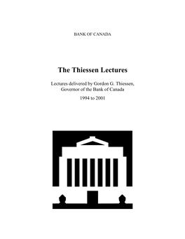 The Thiessen Lectures