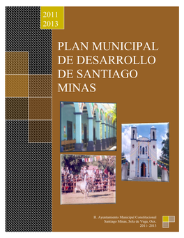 Plan Municipal De Desarrollo De Santiago Minas
