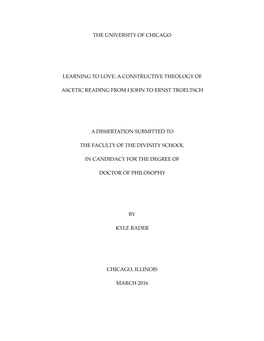 Kyle Rader's Dissertation