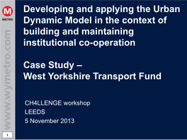 West Yorkshire Transport Fund