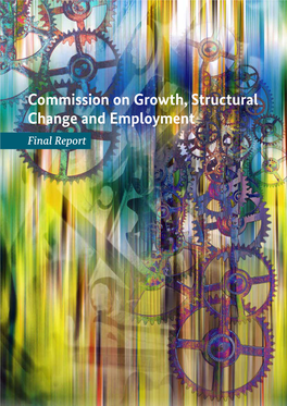 Commission on Growth, Structural Change and Employment Final Report Imprint