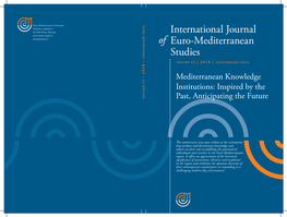 Of International Journal Euro-Mediterranean Studies