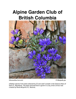 Alpine Garden Club of British Columbia