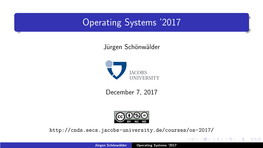 Operating Systems '2017