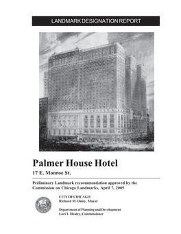 Palmer House Hotel 17 E