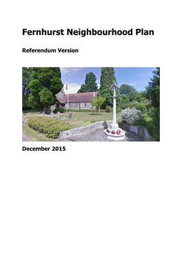 Fernhurst Neighbourhood Plan