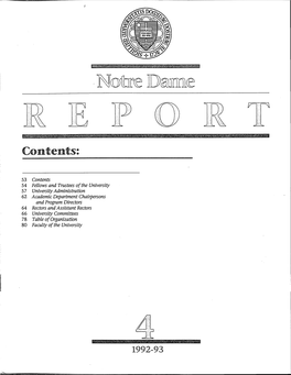 Notre Dame Report 22:04 (1992-10-16)