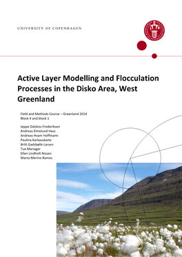 Active Layer Modelling and Flocculation Processes in the Disko Area, West Greenland