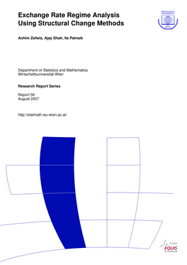 Exchange Rate Regime Analysis Using Structural Change Methods