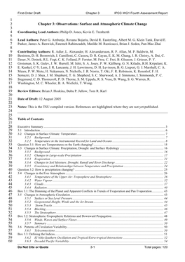 Observations: Surface and Atmospheric Climate Change 3 4 Coordinating Lead Authors: Philip D