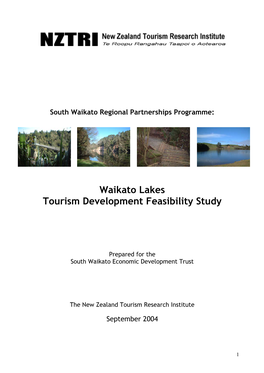 Waikato Lakes Tourism Development Feasibility Study