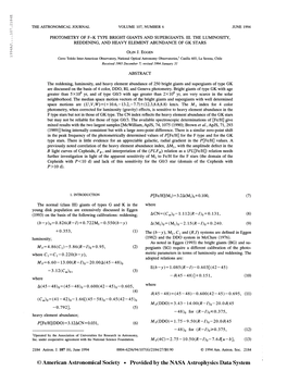 1994Aj 107.2184E the Astronomical Journal