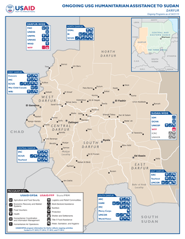 ONGOING USG HUMANITARIAN ASSISTANCE to SUDAN DARFUR Ongoing Programs As of 04/21/15