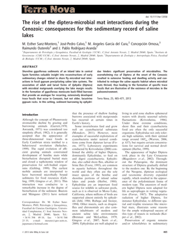 The Rise of the Dipteraâ•'Microbial Mat Interactions During the Cenozoic: Consequences for the Sedimentary Record of Saline