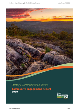 Strategic Community Plan Review Community Engagement Report 2020