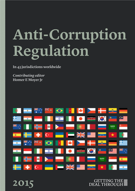 Anti-Corruption Regulation Anti-Corruption Regulation in 43 Jurisdictions Worldwide