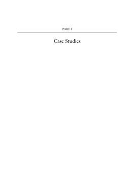 Case Studies CHAPTER 2