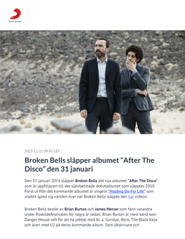 Broken Bells Släpper Albumet “After the Disco” Den 31 Januari