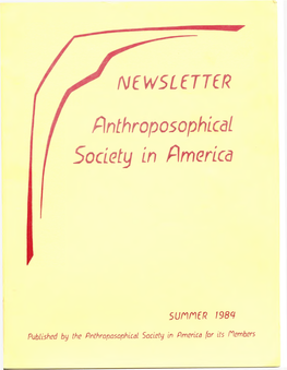 Anthroposophical Society in America