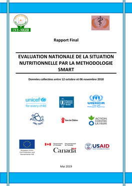 Rapport Final: Evaluation Nationale De La Situation Nutritionnelle Par La