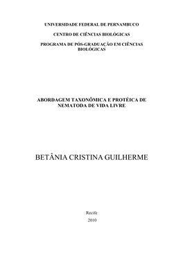Betânia Cristina Guilherme