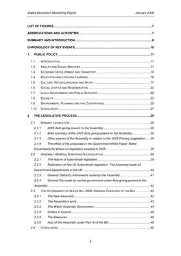 Wales Devolution Monitoring Report January 2006 LIST of FIGURES