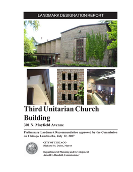 Third Unitarian Church Building 301 N